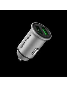 Alimentator SmartPhone Auto Vention, 18W, 2 x USB-A(M),... 2