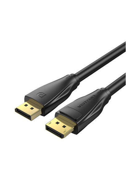 Cablu video Vention, DisplayPort(T) la DisplayPort(T), 1.5m,rezolutie maxima 8K la 60Hz/4K la 120Hz,conectori auriti, cupru/argi