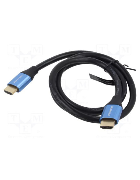 Cablu video Vention, HDMI (T) la HDMI (T), 3m, rezolutie 4K@ la 60Hz, conectori auriti, albastru, "ALHSI" - 6922794768109