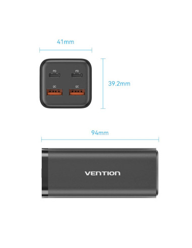 Alimentator retea Vention, 2 x USB-C...