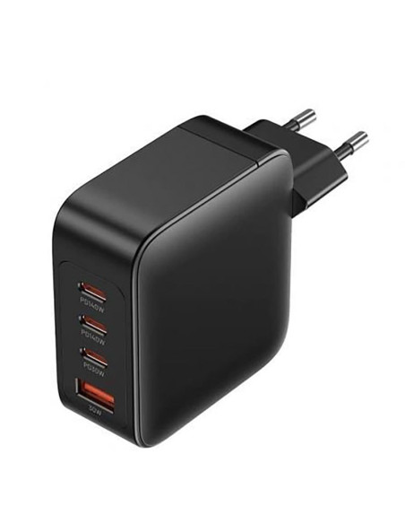 Alimentator retea Vention, 3 x USB-C (140W/140W/30W), 1 x USB-A (18W), GaN, PD, QC, Cablu USB-C 1.5m inclus, negru, "FEIB0-EU"