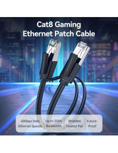 Patch cord SFTP Vention, Cat. 8, RJ-45 (T) la RJ-45 (T),... 2