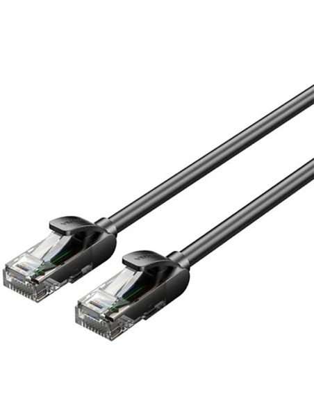 Patch cord UTP Vention, Cat. 5e, RJ-45 (T) la RJ-45 (T), 1.5m, AWG 26, 1000Mbps, negru, "IABBG" - 6922794781405