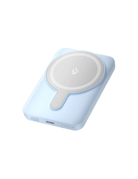 Power Bank Vention 5.000 mAh, 20W magnetic, wireless, 1 x USB-C, 166g, albastru, "FHSL0" - 6922794785465
