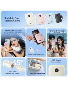 Power Bank Vention 10000mAh Power Bank (USB-C +... 2