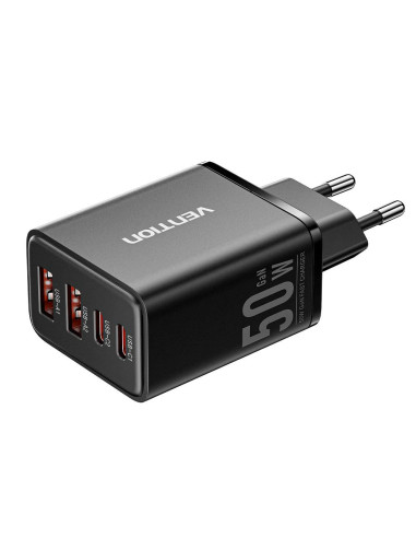 Alimentator retea Vention, 50W, 2 x USB-C...