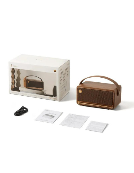 BOXE EDIFIER portabila bluetooth, RMS: 40W (11W + 11W + 18W), microSD, built-in Li-ion up to 19 hours, USB-C, brown, "MP330-BR"
