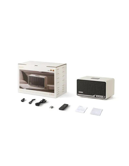 BOXE EDIFIER desktop bluetooth, RMS: 80W (2 x 15W, 1 x 50W), Bluetooth 5.4, AUX, Wi-Fi, USB-C, ivory, "S300-IV"
