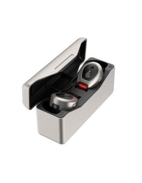 CASTI Edifier, wireless, intraauriculare - butoni, pt smartphone, microfon pe casca, conectare prin Bluetooth 5.0, gri, "TWSNB-M