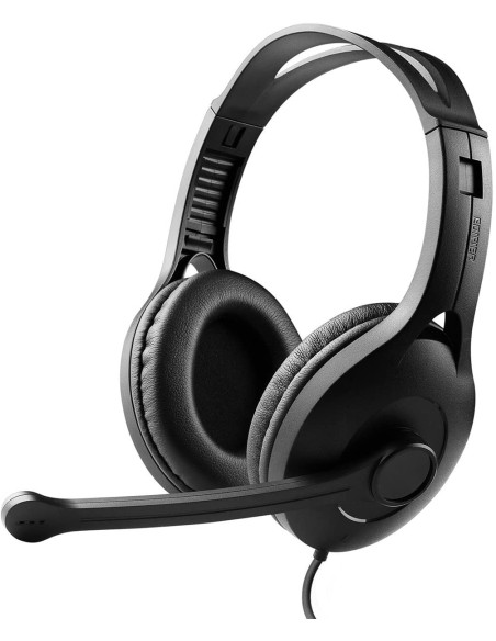 CASTI Edifier, cu fir, standard, utilizare multimedia, call center, microfon pe casca, conectare prin USB 2.0, negru, "K800-BK",