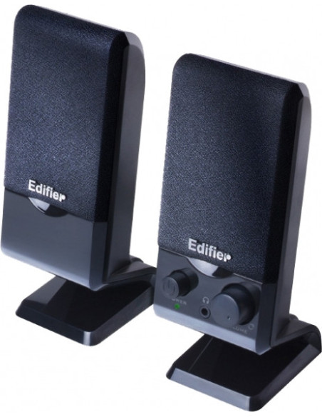 BOXE EDIFIER 2.0, RMS: 1.2W (2 x 0.6W), control volum, USB power, black, "M1250" 674667001001