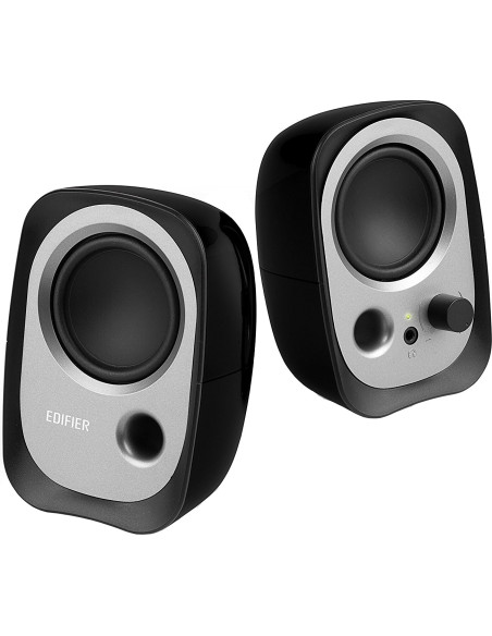 BOXE EDIFIER 2.0, RMS: 4W (2 x 2W), bass reflex port, USB power, black, "R12U"