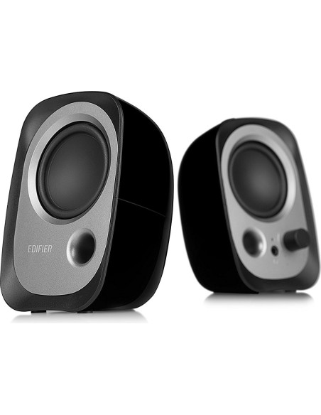 BOXE EDIFIER 2.0, RMS: 4W (2 x 2W), bass reflex port, USB power, black, "R12U"