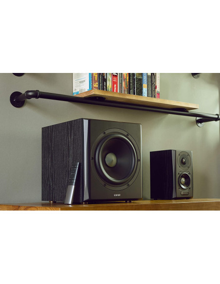 BOXE EDIFIER 2.1, RMS: 150W (2 x 25W, 2 x 15W, 1 x 70W), bluetooth, telecomanda wireless, volum, bass, treble, optical, black, "