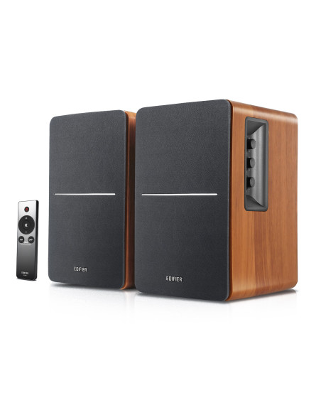 BOXE EDIFIER 2.0, RMS: 42W (2 x 21W), telecomanda wireless, volum, bass, treble, sub-out, brown, "R1280TS-BR"