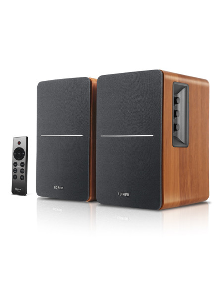 BOXE EDIFIER 2.0, RMS: 42W (2 x 21W), bluetooth, telecomanda wireless, volum, bass, treble, optical, sub-out, brown, "R1280DBS-B