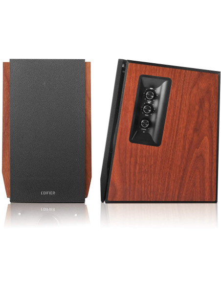 BOXE EDIFIER 2.0, RMS: 66W (2 x 15W, 2 x 18W), bluetooth, telecomanda wireless, volum, bass, treble, dual RCA, sub-out, brown, "