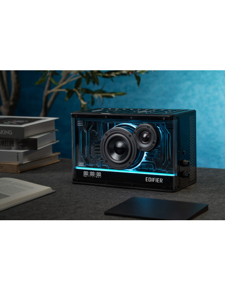 BOXE EDIFIER Gaming desktop, RMS: 40W, Bluetooth 5.3, USB-C, USB-A, AUX, EQs preset 3 moduri, RGB 7 culori, GaN charger 35W, bla