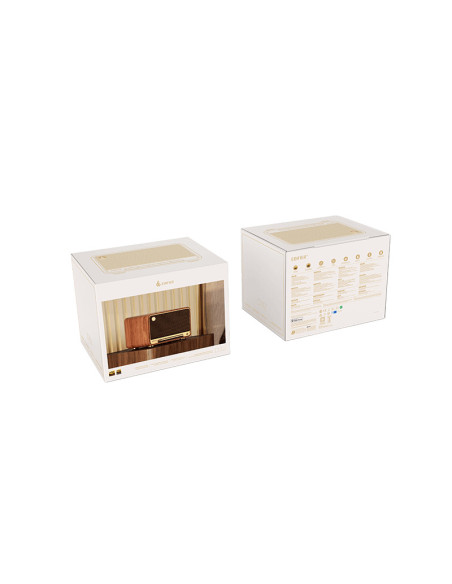 BOXE EDIFIER desktop bluetooth, RMS: 60W (2 x 15W, 1 x 30W), Bluetooth 5.3, AUX, Wi-Fi, USB-C, brown, "D32-BR"