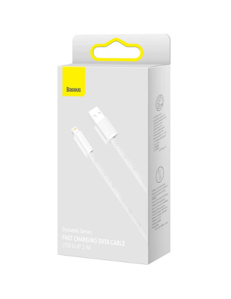 CABLU alimentare si date Baseus Dynamic Series, Fast Charging Data Cable pt. smartphone, USB la Lightning Iphone 2.4A, 1m, braid