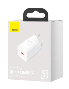 INCARCATOR retea Baseus Super Si, Quick Charge 25W, 1 x... 2