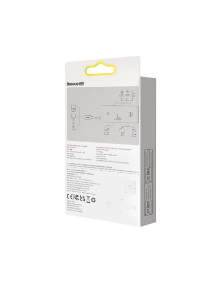 DOCKING Station Baseus Lite, conectare PC USB Type-C, USB 3.0 x 3, USB Type C x 1 PD 20V/5A, HDMI x 1/4K/30Hz, alb "WKQX040002"