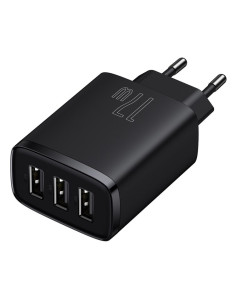 INCARCATOR retea Baseus Compact, Fast Charge 17W, 3 x USB...