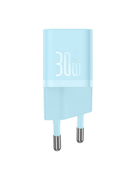 INCARCATOR retea Baseus Mini, GaN5 Fast Charger 30W, 1 x USB Type-C 5V/3A, albastru "CCGN070603" - 6932172624453