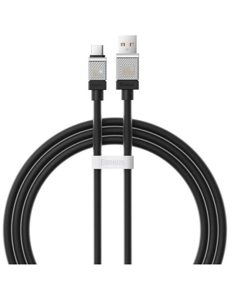 CABLU alimentare si date Baseus, Fast Charging Data Cable pt. smartphone, USB (T) la USB Type-C (T), 100W, 1m, negru, "CAKW00060