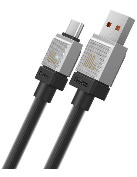CABLU alimentare si date Baseus, Fast Charging Data Cable pt. smartphone, USB (T) la USB Type-C (T), 100W, 1m, negru, "CAKW00060