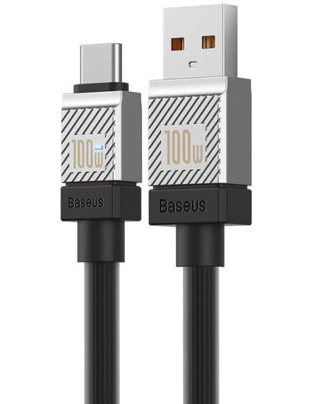 CABLU alimentare si date Baseus, Fast Charging Data Cable pt. smartphone, USB (T) la USB Type-C (T), 100W, 1m, negru, "CAKW00060