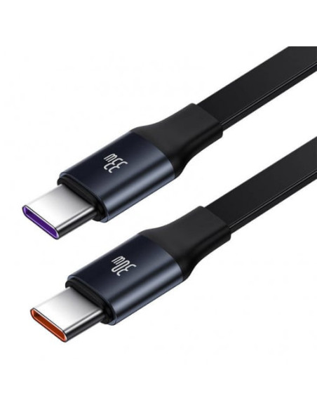 INCARCATOR auto Baseus Tiny Star, Quick Charge 33W, cablu integrat 2 x USB Type-C, negru "C00035500111-00" - 6932172629267