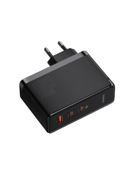 INCARCATOR RETEA Baseus GaN5 Pro Digital,Quick Charge 160W,2xUSB Type-C Output 5V/3A,1xUSB,(include cablu USB Type-C la USB Type
