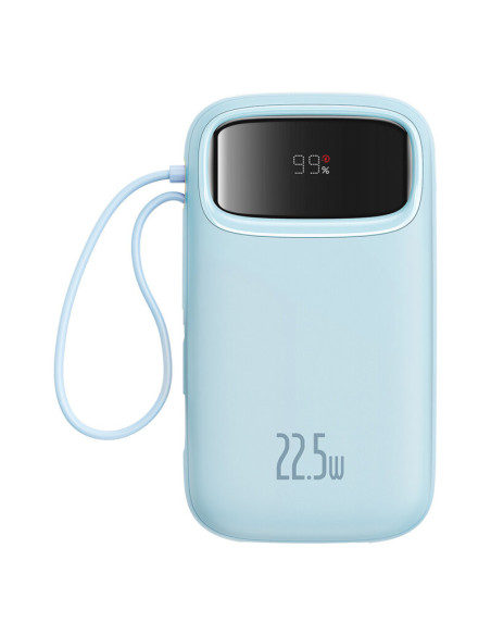 POWER BANK Baseus Qpow2 Digital Display, 20000mAh, 22.5W, 2 x USB Type-C output/input, 1 x Lightning, 1 x USB, include cablu USB