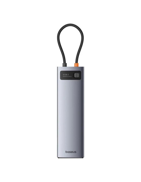 DOCKING Station Baseus Metal Gleam Series 11-in-1, conectare PC USB-C,Type-C to HDMI4K@60Hzx1+VGAx1,USB3.0x3,USB2.0x1+PDx1,RJ45x