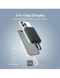 POWER BANK Baseus Magnetic Mini Wireless, 10000mAh, 30W,... 2