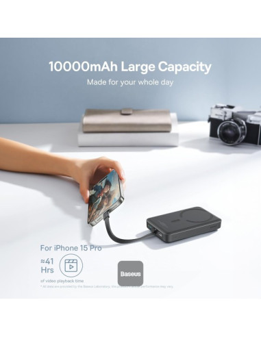 POWER BANK Baseus Magnetic Mini Wireless,...