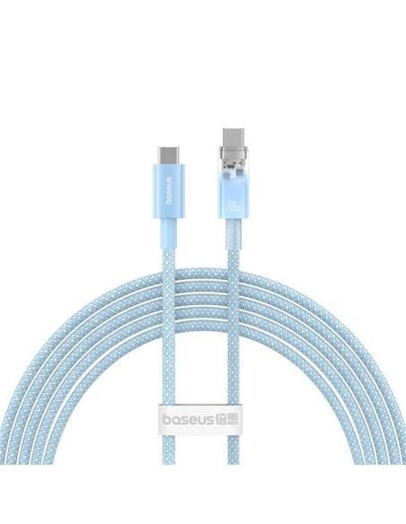 CABLU alimentare si date Baseus,Explorer Smart Temperature Control,Fast Charging pt smartphone,USB Type-C(T) la USB Type-C(T),10