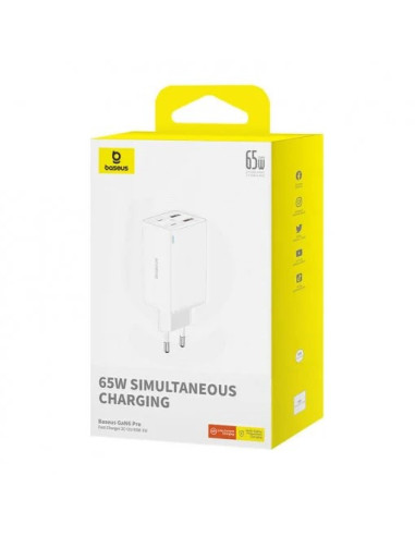 INCARCATOR RETEA Baseus GaN6 Pro, Quick Charge...