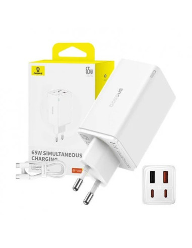 INCARCATOR RETEA Baseus GaN6 Pro, Quick Charge...