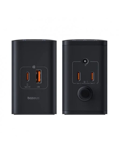 INCARCATOR RETEA Baseus Digital GaN Intelligent, Quick Charge 240W, 1 x AC, 3 x USB Type-C Output 5V/3A, 1 x USB, lungime cablu