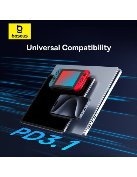 CABLU alimentare si date Baseus Flash Series 2 USB4, Fast Charging Data Cable pt. smartphone, video 8K@60Hz, USB Type-C la USB T