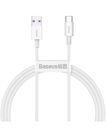CABLU alimentare si date Baseus Pudding, Fast Charging Data Cable pt. smartphone, USB la USB Type-C 100W, 2m, alb "P10355703221-