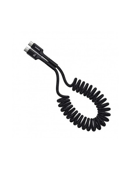 CABLU alimentare si date Baseus Fish-eye, Fast Charging Data Cable pt. smartphone, USB Type-C la USB Type-C 100W, spiralat, 1m,