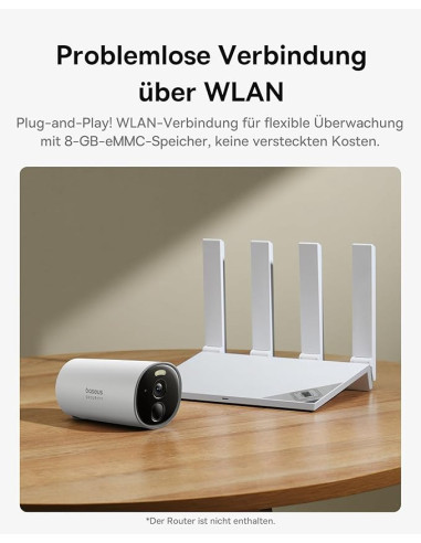 CAMERA IP Exterior Baseus B1, 2K QHD 2304 x...