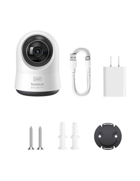 CAMERA IP Interior Baseus Security P1 Pro, 3K, 5MP 2880 x 1620, unghi pana la 360 grade, wireless, slot SD card, "S0TV022132" -