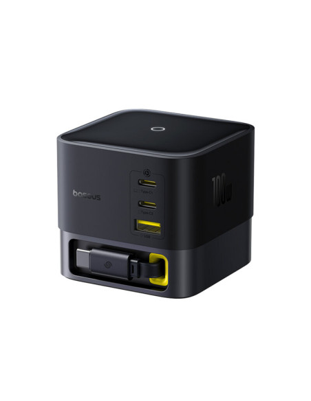 INCARCATOR retea Baseus Super GaN, Quick Charge 100W, 3 x USB Type-C, 1 x USB, negru "P10164001123-00" - 6932172668938