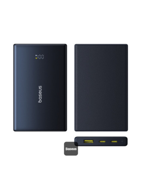 POWER BANK Baseus PicoGo, display, capacitate 10000mAh, 20W, 2 x USB Type-C, 1 x USB, total 5V/3A, include cablu Type-C to Type-