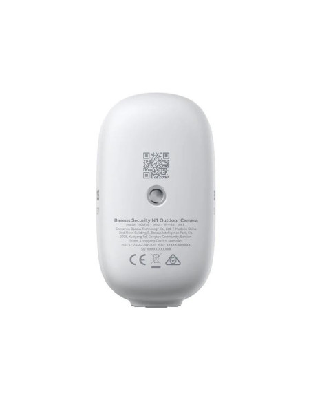 CAMERA IP Exterior Baseus N1, KIT 3 camere 2K + statie, 2304 x 1296, acumulator integrat, unghi pana la 145 grade, IP67, dist. I