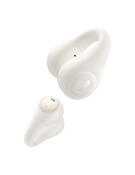 CASTI Baseus Bass 15 Clip Open-Ear TWS, pt smartphone, wireless, bluetooth 5.4, dual-mic pe casca, 8 ore durata baterie, alb "A0